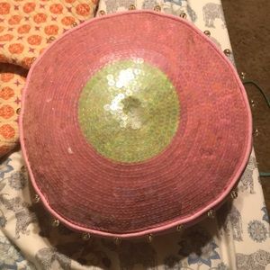 Decorative pink pillow